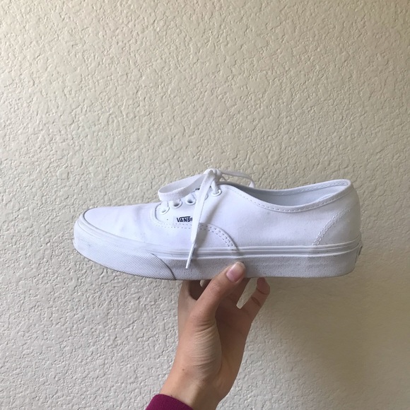 Vans Shoes - LIKE NEW ALL WHITE AUTHENTIC VANS
